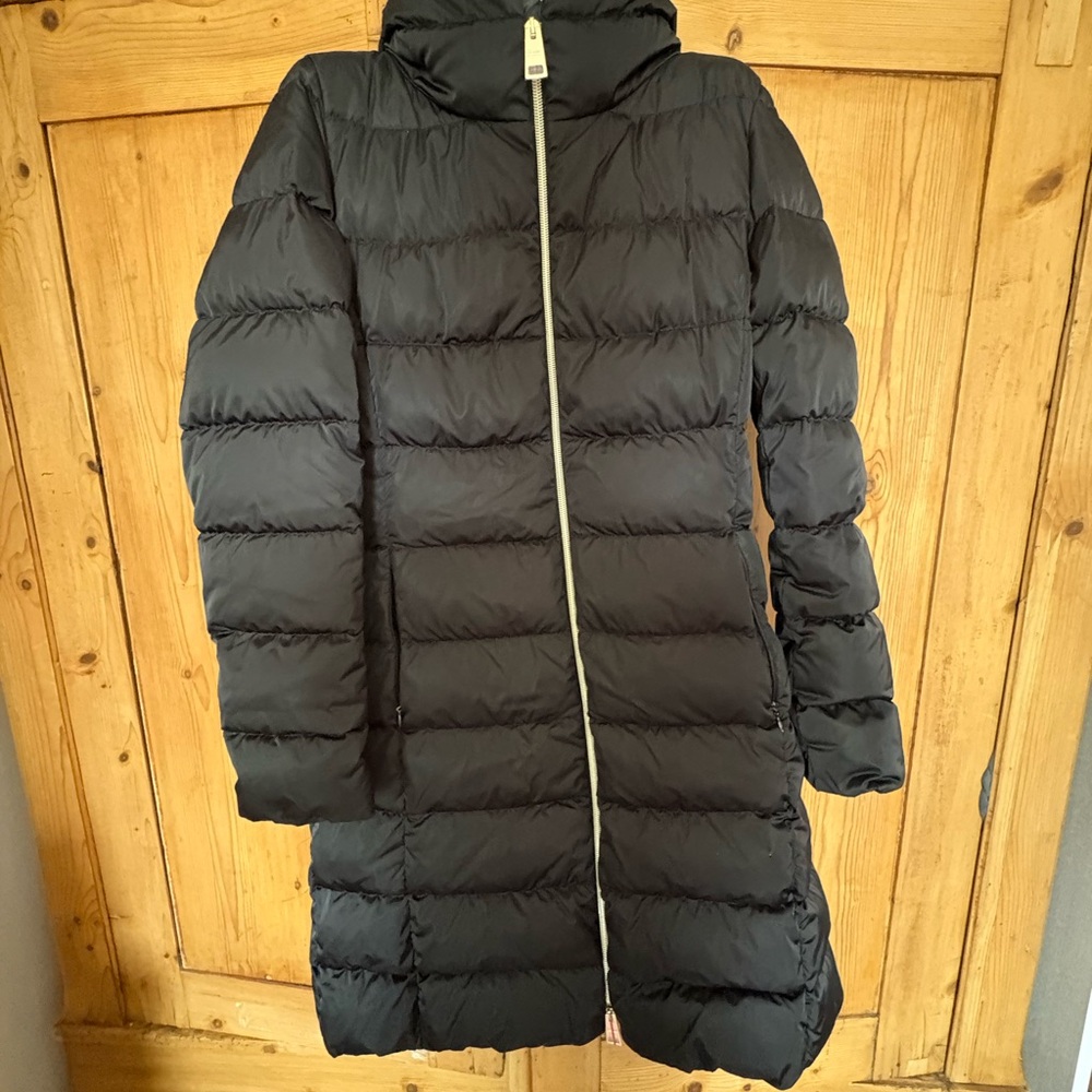 Herno Black Puffer Jacket with removable bib and hood